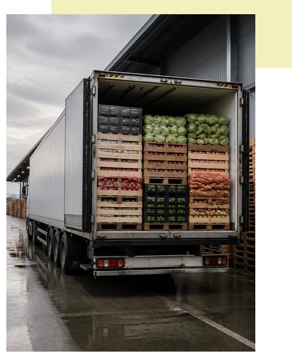 Перевозка плодоовощной продукции в Осинники по цене от 5126 р. | Агросервис-Снн