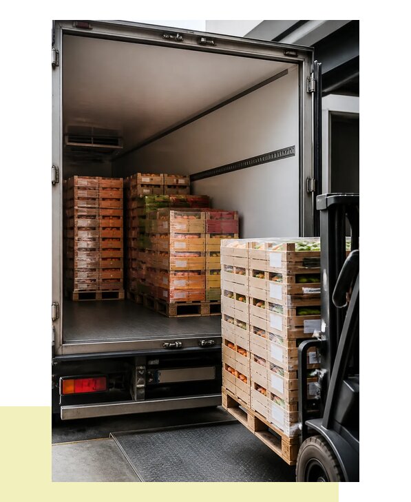 Перевозка сельхозпродукции на паллетах с доставкой в Осинники